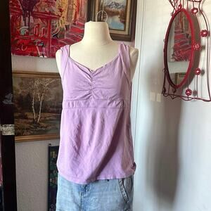made for life purple athletic tank top